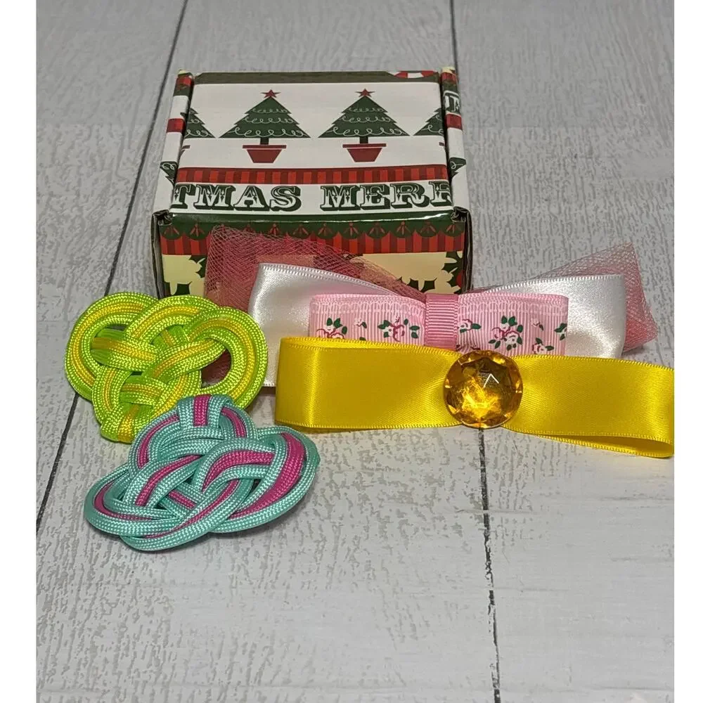 Girls 4 Piece Hair Accessory Gift Set Celtic Bows